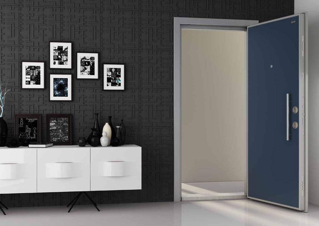 60.61 COMPACT CO-100 Door Series of Aluminium Alüminyum Serisi Kapılar Leaf front face has registered design and is coated with 8 mm Compact laminate Kanat ön yüz patentli tasarım 8 mm compact