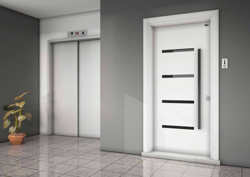 92.93 THINLINE ME-32 Door Series with Polyvinyl Membrane-Coating Polivinil Membran Kaplama Serisi Kapılar Leaf front face has a registered design of polyvinyl membrane coating on MDF in width of 18