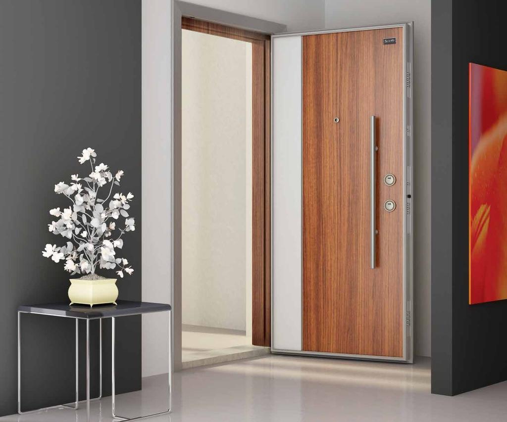 98.99 PRJ 7 WOODLAM Series Doors WOODLAM Serisi Kapılar Leaf front face has registered design and Woodlam cover in width of 8 mm Kanat ön yüzü patentli tasarım 8 mm Woodlam Leaf reverse side is