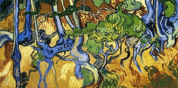 Resim 3: Sarı Ev, Eylül 1888 Arles, Amsterdam: Vincent van Gogh Müzesi Resim 4: Toprağa güçlükle tutunmuş bir ağacın kökleri benzeri, acıyla kıvranan formları gördüğünde büyük bir çekim hissettiğini