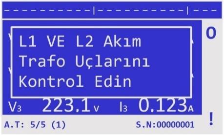 7 Kurulum esnasında cihaz bağlantılarıyla ilgili bir problem varsa Netvar ın çalışma ekranında Şekil 2.8 deki gibi bir uyarıyla kullanıcı bilgilendirilir. Şekil 2.8 Kurulum tamamlandıktan sonra Netvar otomatik olarak kademe testine başlar.