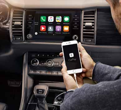 7 MOBİL EĞLENCE MERKEZİ ŠKODA Kodiaq, yeni nesil HMI multimedya sistemlerini, kullanıcı dostu ara yüz ve sayısız özellikler ile sunarak araç içi eğlence sistemleri kavramına sayısız çözüm üretiyor.