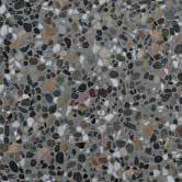material mixture of composites under robotized high pressure. Outdoor Terrazo tile aggregates are produced using Marble Andesite Basalt, Granite and Quartz-Silica aggregates.