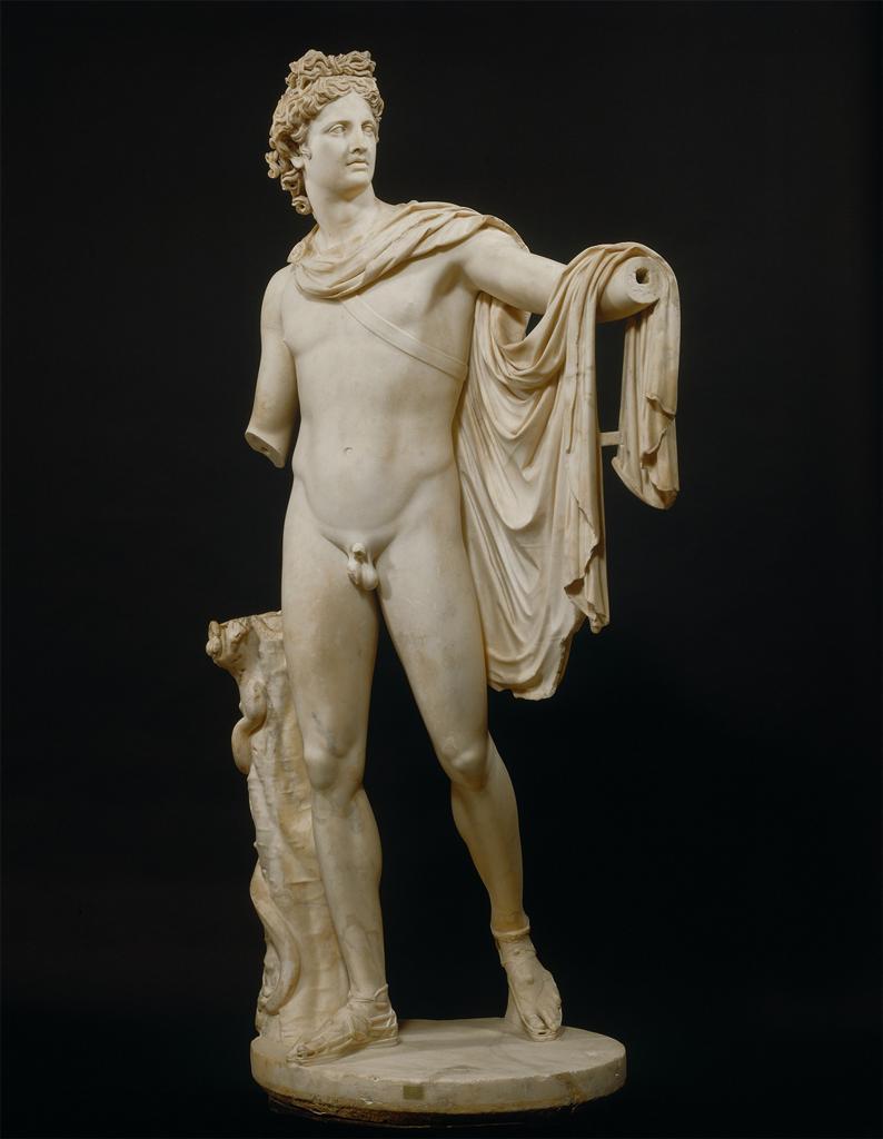 Apollon Belvedere: Tanrı Apollon un ayakta, çıplak ve yay taşırken betimlendiği eser MÖ 330-325 yılları arasında heykeltıraş Leochares tarafından dökülmüş olan bronz orijinale dayanmaktadır.