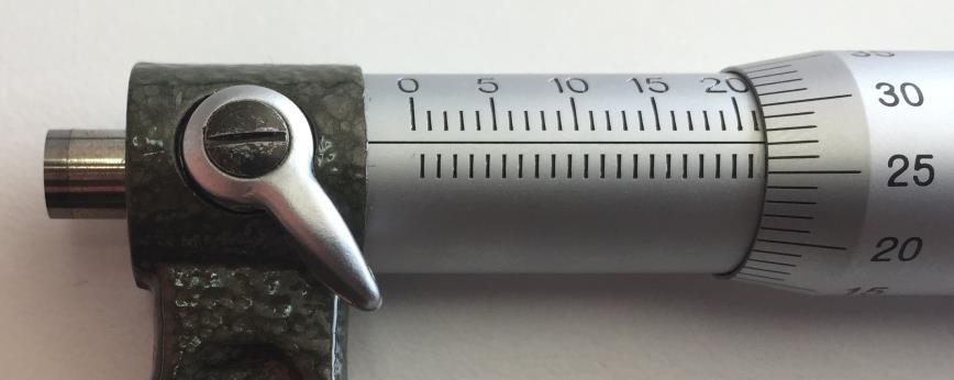 Örnek 12: Aşağıda verilmiş mikrometrenin ölçüsü