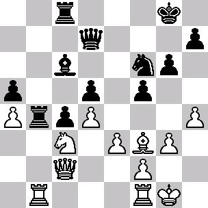 27 Sa1 Scb8 28 Sa2 Rb7 Alekhine in Silahı fikrine benzer bir şekilde siyahlar ağır taşlarını açık b-dikeyinde topluyor.