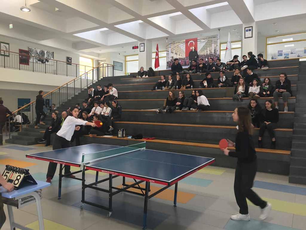 MASA TENİSİ TURNUVASI 37 erkek ve 8 kız öğrencimizin katılımıyla gerçekleşen masa tenisi