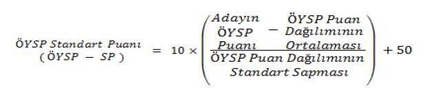 8. ÖZYES PUANI HESAPLAMA ÖZYES iki aģamadan oluģmaktadır. Bunlar; a) Birinci aģamada, sınava baģvuracak adayların, YGS puanı ile varsa özgeçmiģ puanları hesaplanarak sıralama listesi oluģturulur.