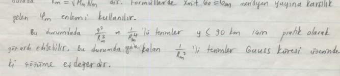 Meridyen Yakınsaması, Ekses ve Jeodezik Azimut PP o P f elipsoid üçgeninde α 1 +θ+90 o =180 o +ε ve