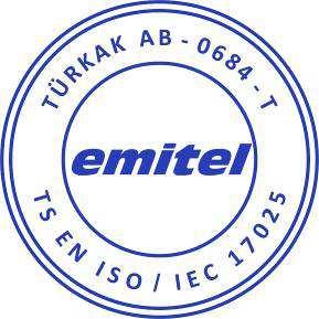 Müşterinin adı /adresi: Customer name/address TÜRKAK TÜRK AKREDİTASYON KURUMU TURKISH ACCREDITATION AGENCY tarafından akredite edilmiştir. EMİTEL-TR Elektro Man. Uym. Ve İç Dış Tic. Ltd. Şti.