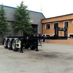 Damper trailer chassis designed with I beam ST 52 steel