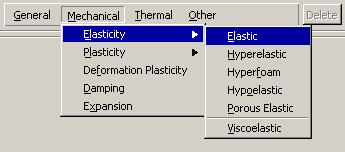 7 Şekil 8 Açılır-kapanır menü Malzeme editöründen Şekil-8 de görüldüğü gibi Mechanical seçilir. Karşınıza Elastik malzeme formu çıkacaktır. Elasticity / Elastic Şekil-9 daki gibi Young modülünü 209.