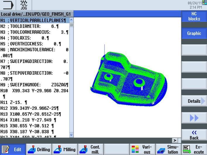 Düzenle Bölüm 4 4.7 Mold mak. view Hızlı görüntüleyici Mold mak. view işlevi ile açarak, kalıp programının simüle edilmiş resmini görebilirsiniz. 4.7.1 Mold mak. view işlevinin seçilmesi VSK2.