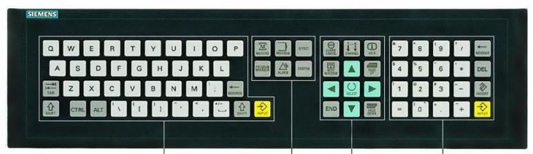 CNC klavyesi Kullanılan çalıştırma panelinin modeline uygun olarak, çalıştırma ve programlama için bir CNC klavyesi entegre edilebilir.