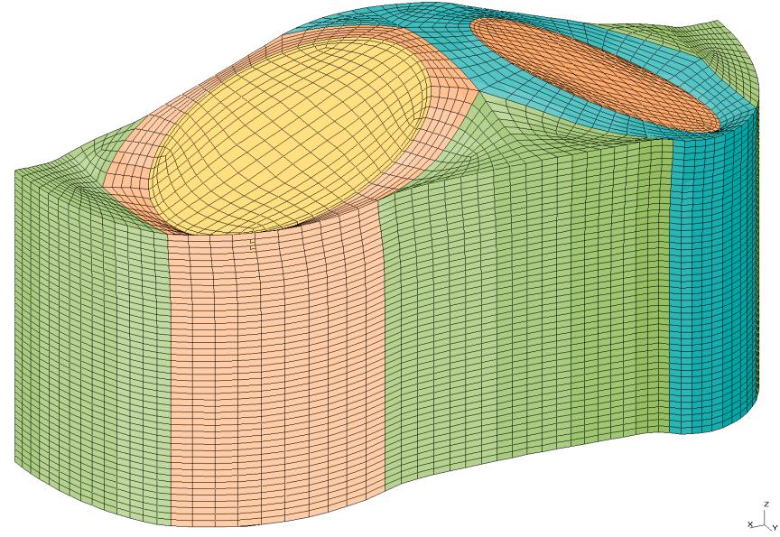 96 Şekil 4.29. Üç Boyutlu Şablon [28] Sayısal ağ oluşturma işleminin en önemli basamağı, 3 boyutlu şablon ile geometrinin adaptasyonu ve silindir-port birleşiminin yapılmasıdır. Bu işlemler Şekil 4.