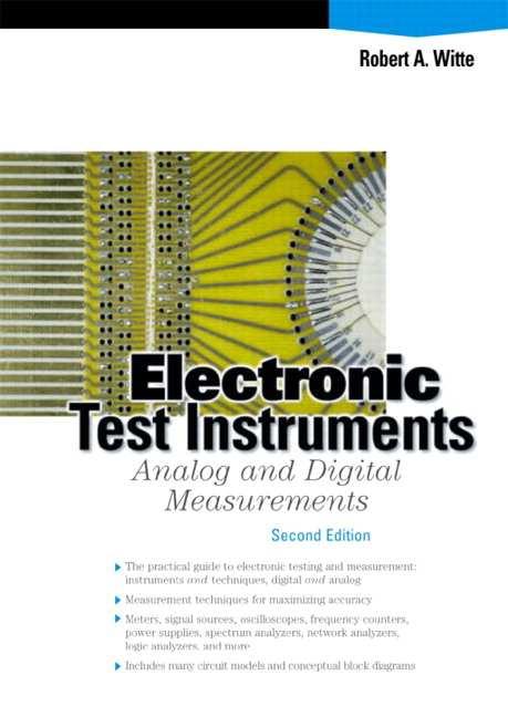 Elektrik ve Elektronik Ölçmeleri (Halit Pastacı) R. A. Witte, Electronic Test Measurements: Analog and Digital Measurements, 2/E, Prentice Hall, 2002.