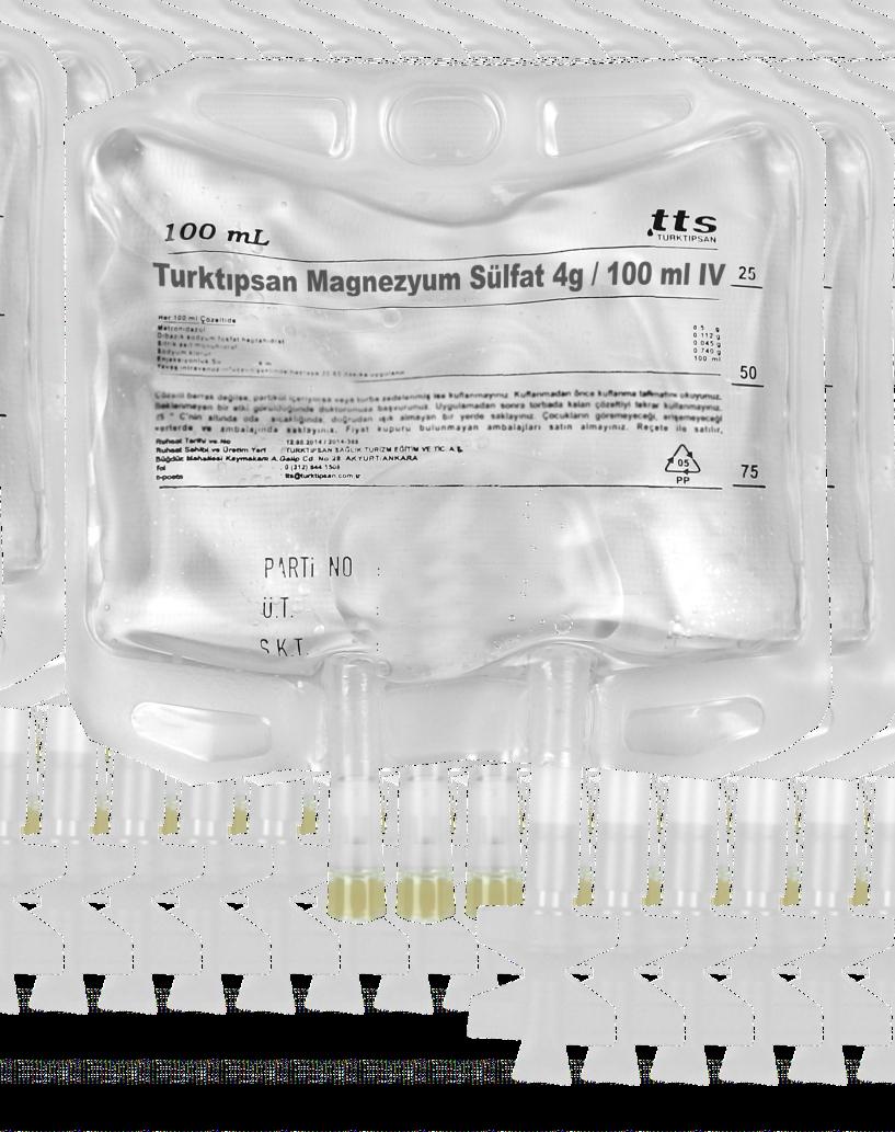 TURKTIPSANMAGNEZYUMSÜLFAT 4g/100mlIV&40g1000mlIVİnfüzyoniçinÇözelti