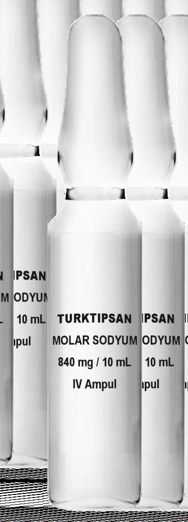 TURKTIPSANMOLARSODYUM 840mg/10mlIVAmpul Hiperkalemi,metabolikasidoztedavisindeendikedir.