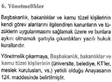 çıkarılan yazılı hukuk kurallarıdır. Görüldüğü gibi alıntı benden; ama bana atıf yok. Ayrıca bu bir aynen alıntıdır; dolayısıyla tırnak içinde italikle verilmesi gerekir. (s.53).