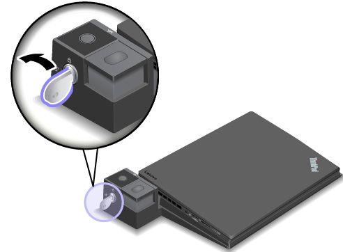 Not: ThinkPad Basic Dock, sistem kilidine sahip değildir. 1. Bilgisayardan tüm kabloları ve cihazları çıkarın. 2.
