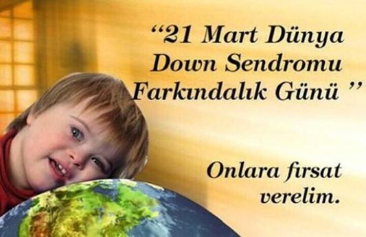 Down sendromu farkındalık günü Birleşmiş Milletler, toplumda farkındalık yaratmak amacıyla 21 Mart'ı resmi Dünya Down Sendromu Günü olarak tanıdı. Down sendromu nedir?