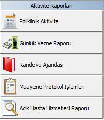 Açık Hasta Hizmetleri Raporu;tarih aralığı ve başvuru türü kriterleri seçilerek sorgulama yapılır.kullanıcı bazlı bir ekran olup kullanıcının açık hasta hizmetleri listelenir.