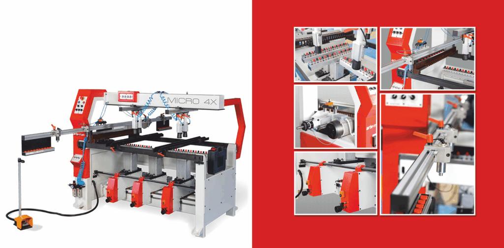 Manual Motor System Boring Machines / Manuel Kontrollü Motor Sistemi Delik Delme Makinesi MICRO X 90 derece Dönebilen Delik Ünitesi Kafa Yatay Delik Ünitesi Manuel Kontrollü Motor Sistemi Delme