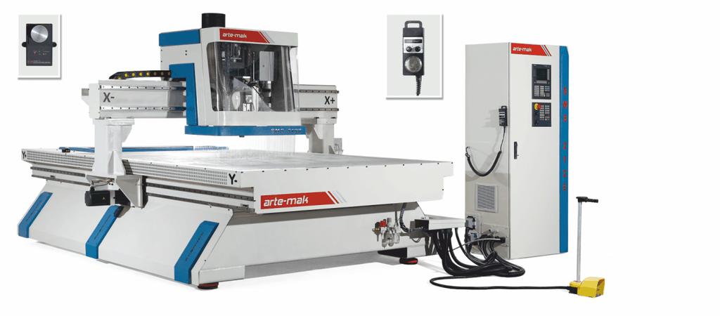 Wood CNC Router / Ahşap CNC Makinesi SMS HSD Otoma k Spindle Motor ( kw motor gücü.000 devir/dakika) D oyma işlemini hassas ve hızlı şekilde yapabilme Siemens.