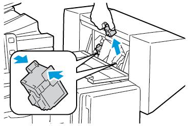 Sorun Giderme Ofis son İşlemci LX'teki Kitapçık Zımba Sıkışmalarını Giderme Kitapçık oluşturucu iki zımba kartuşu kullanır.