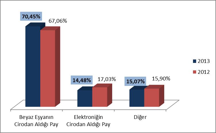 2012 yılında yüzde 32 seviyesindeki brüt kar marjı ve yüzde 19,3 seviyesinde olan elektronik brüt kar majı 2013 yılında sırasıyla yüzde 32,8 ve yüzde 21,6 seviyesine yükselmiştir.