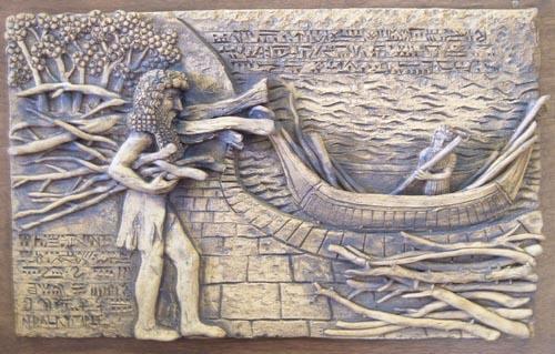 Gilgameş, hemen yakında bulunan ormana gidip istenilenleri yapıp getirdi. Bunun üzerine Ursanabi ile tekneye bindiler. Yelkenler açıldı.