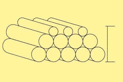 800 mm den büyük çapa sahip borularda; L metre uzunluğundaki bir spiral sarımlı PVC borunun yükleme boşaltma veya istif işlemi yapılabilmesi için; en az 3 cm genişliğinde ve kaldırma