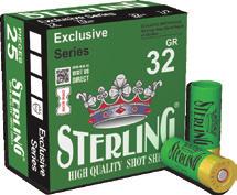 STERLING EXCLUSIVE SERIES STERLING ÖZEL SERİ STERLING 12cal. 32gr.