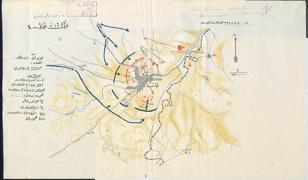 88 Harita 4.3. Amman Muharebat-ı Meşhuresi-30 Mart 1918 290 Resim 4.1. Tayyare Meydanına İngiliz Hava Taarruzu Filistin 1918 291 290 ATASE.