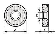 D=6,5 S=6,35 6,70 8,30 SNMA-1204.. 8,80 3,10 3,90 4,10 RCMX-2507 A=25 D=7,2 S=7,94 14,60 17,80 SNMA-1906.