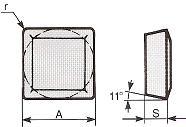 . A=25,4 D=9,12 S=7,94 17,30 18,90 19,90 SPMR-0903.