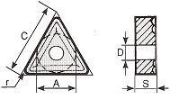 . 5,20 A=9,52 C=16,5 D=4,4 S=4 3,00 3,70 TNMG-2706 A=15,87 C=27,5 D=6,35 S=6,35 4,00 6,70 8,70 TCMM-2205.