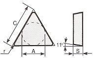 2,50 TNUN-1604.. A=9,52 C=16,5 S=4,76 TPUN-1603.