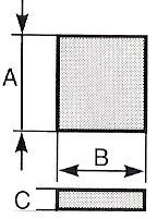 BSM/F-30 x5x4 1,90 16 x16x100 mm. BSM/F-30 x8x6 3,50 18 x18x100 mm.