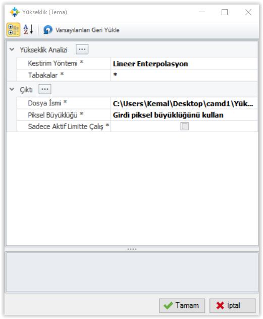 Yüzey/Topoğrafik Analizler: Netcad GIS ile projelere ilişkin eğim, bakı, rölyef, yükseklik haritaları sayısal arazi modelleri kullanılarak kolaylıkla oluşturulabilir ve oluşturulan bu haritalar