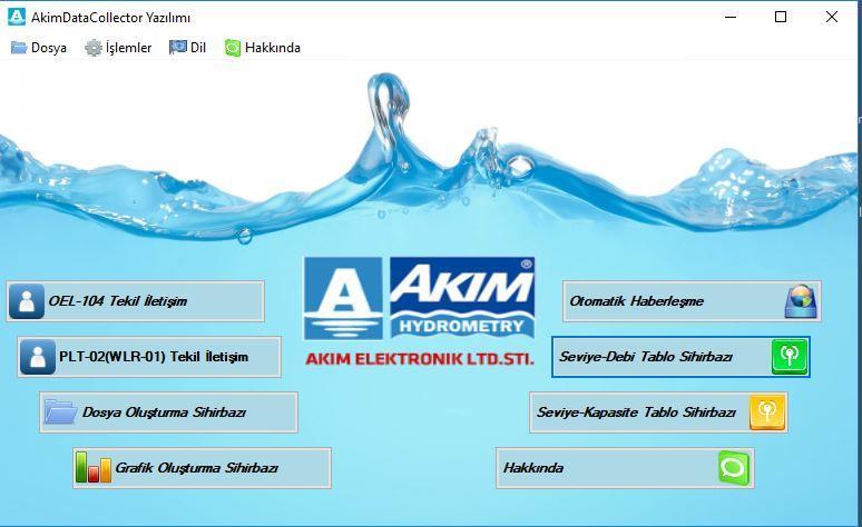 IV. AKIM DATA COLLECTOR PROGRAMI İLE LVD DOSYASI OLUŞTURMA 1- Bilgisayarınızda yüklü olan Akim Data Collector programını çalıştırın.