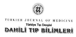 Yazışma Adresi/Address for Correspondence Türkiye Tıp Dergisi Dahili Tıp Bilimleri P.K.
