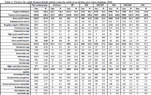 ÜSE 1. E. coli 2. K. pneumoniae 5. Enterococcus spp. 6.