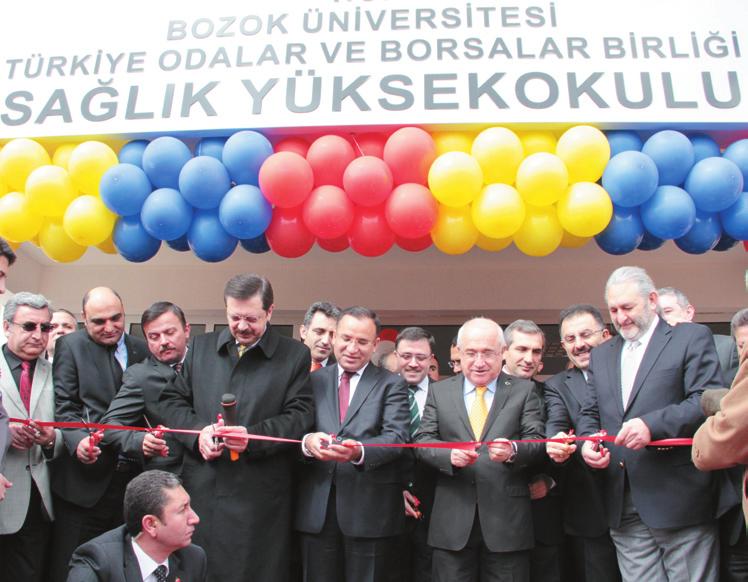 Yaptırılan Sağlık Yüksekokulu Törenle Hizmete Açıldı 15 TOBB Başkanı Hisarcıklıoğlu ndan