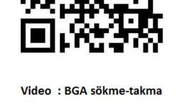 Malzeme altındaki boşluklar doldurulmuş (under fill) ve PCB ile malzeme yapıştırılmış olur. BGA malzemelerin lehimleme sonrasında hatalarının kontrolü diğer malzemelere göre zordur.