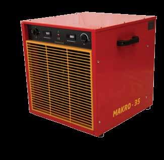 Makrofer Elektrikli Sıcak Hava Cihazları ELEKTRİKLİ 35 kw MAKRO-35 MODEL ELEKTRİKLİ 35 kw ISITMA