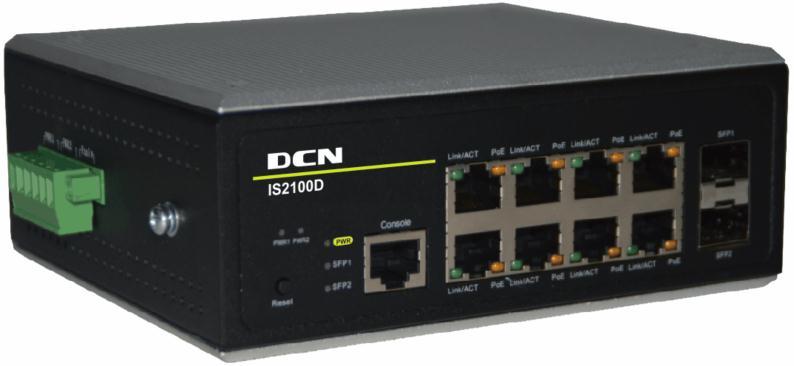 IS2100D(R2) Serisi DIN Rail Endüstriyel Switch Genel Bakış IS2100D(R2) serisi switch ler DCN in yeni nesil Ray-Montaj Endüstriyel switch lerdir.