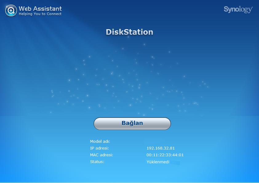 Bölüm DiskStation'a DSM Kurulumu 3 Donanım kurulumu tamamlandıktan sonra, Synology'nin tarayıcı tabanlı işletim sistemi olan DiskStation Manager'ı (DSM) DiskStation sunucunuza yükleyin.
