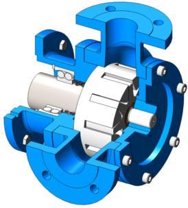 Sıvının pozitif deplasmanı (yer değiştirmesi) rotor ve avare dişlisinin dişleri arasındaki boşluğun komple dolmasıyla sağlanmaktadır.