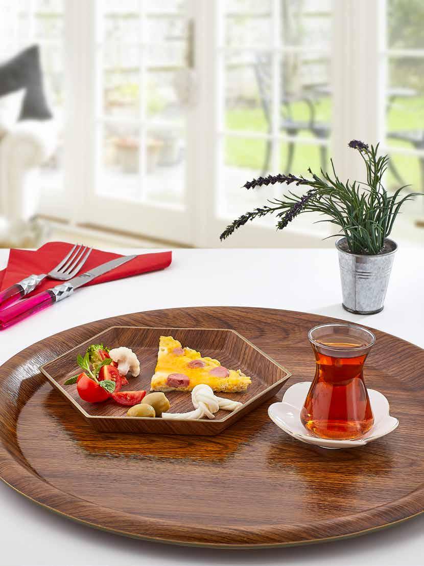 53 NON SLIP SERVING TRAY KAYMAZ SERVİS TEPSİSİ 10238 35 cm